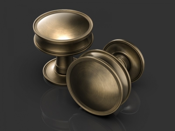 Дверные ручки-кнобы под бронзу