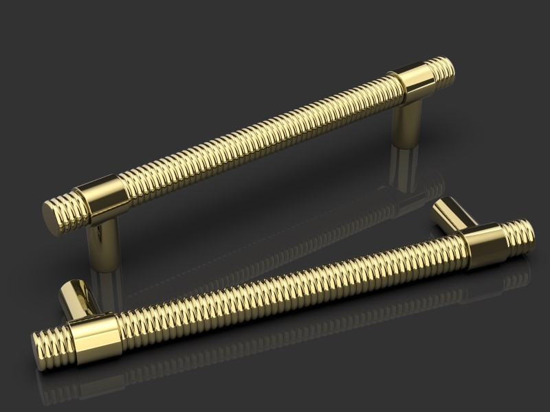 Дверная ручка-скоба Oliver Knights Brastius PH полированная латунь