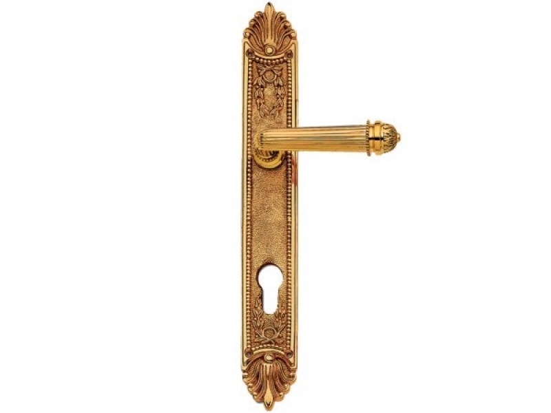 Дверная ручка на планке Enrico Cassina CAROLINA C09010 французское золото