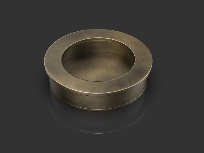 Врезная ручка Oliver Knights Courtois FP античная бронза