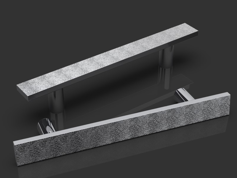 Дверная ручка-скоба Oliver Knights Hutch PH матовый никель