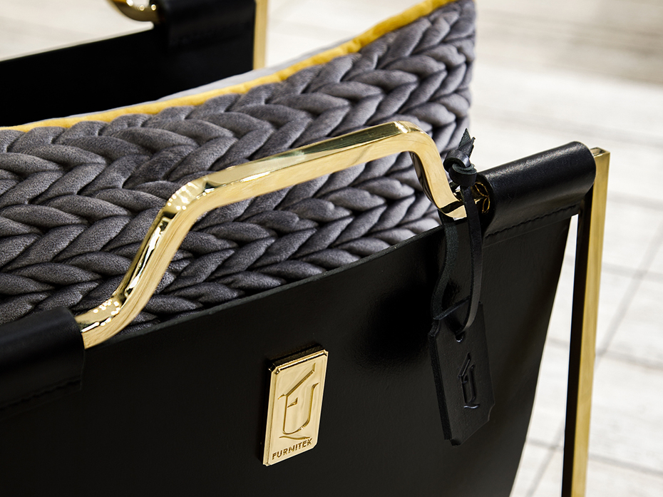 Подставка под сумки большая FG-12032БП позолота