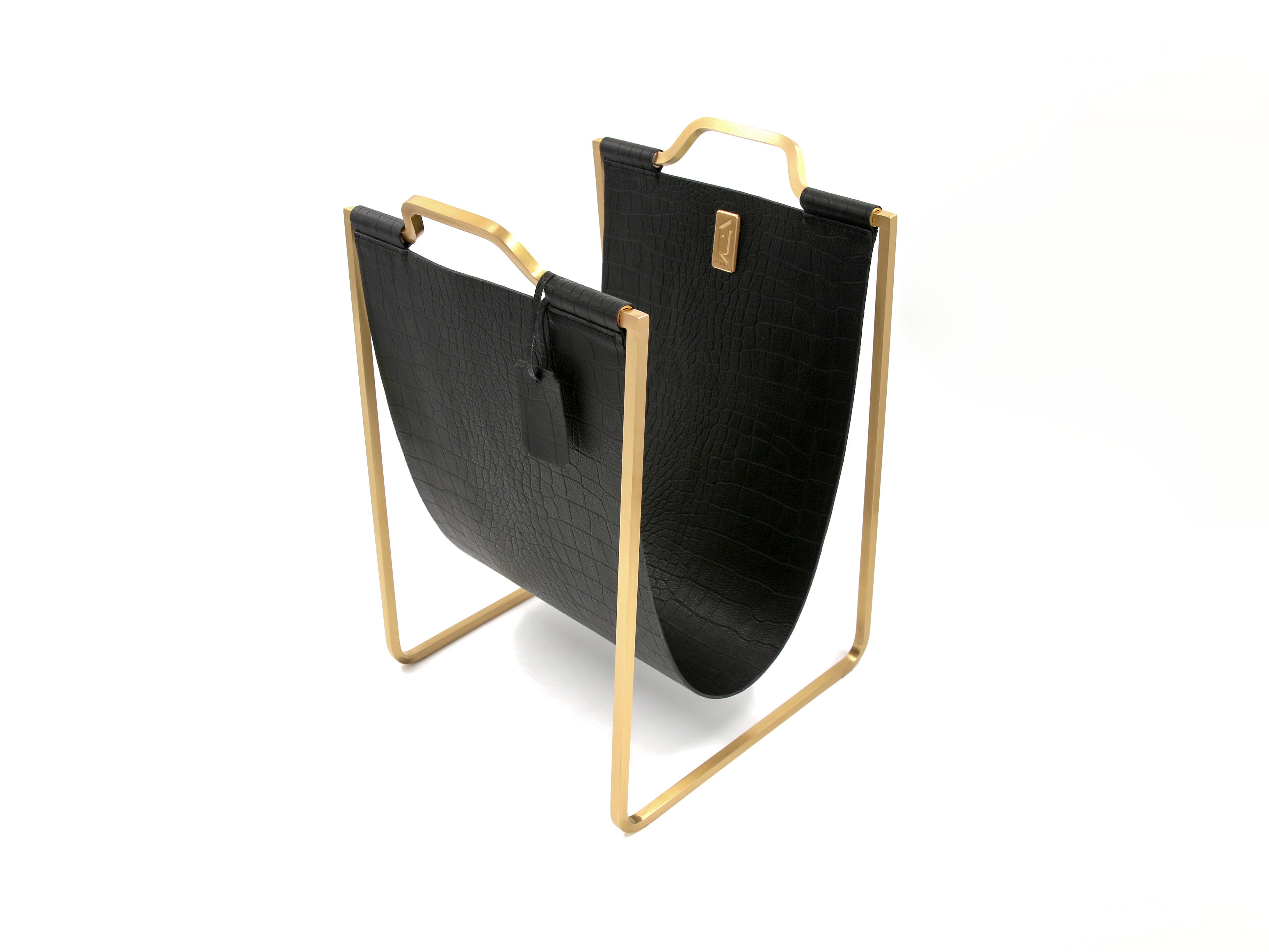 Подставка под сумки Furnitek FG-127 матовая латунь