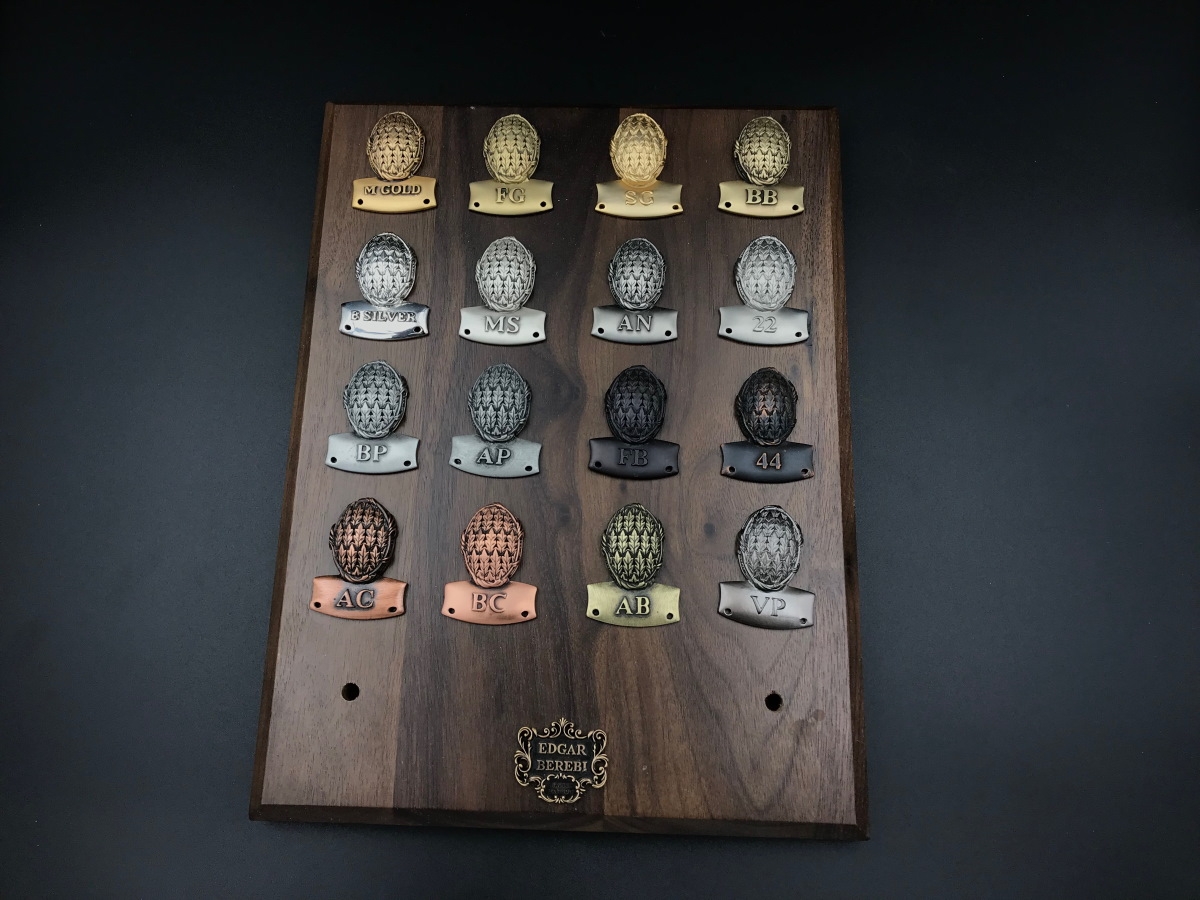 	 Мебельная ручка-кнопка Edgar Berebi 8182 бронза