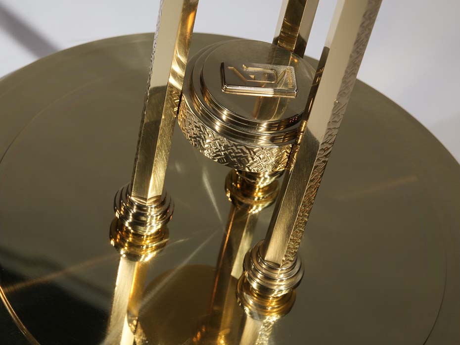 Стол кофейный Ar-Deco FG-066 круглый полированная латунь