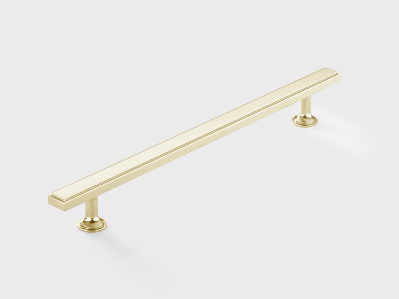 Мебельная ручка-скоба Armac Martin Rotunda из полированной латуни