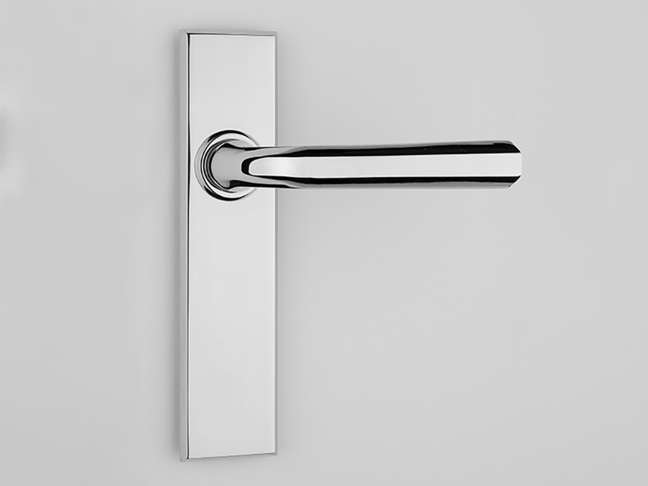 Дверная ручка Frank Allart на планке 77784711 полированный хром