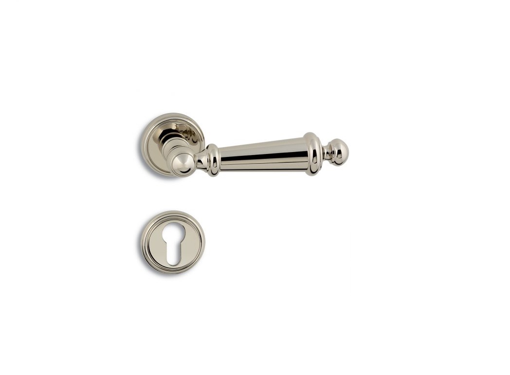 Дверная ручка на розетке Salice Paolo BORROMEO 2010 никелевая