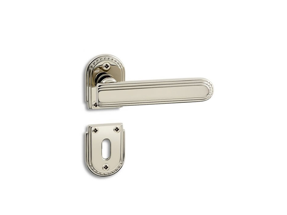 Дверная ручка на розетке Salice Paolo DECO 3335 из никеля