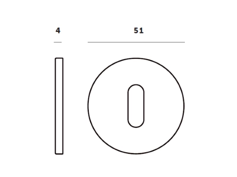 Накладка под ключ Buster & Punch UK-ESC-35-SM-A бронза матовая 