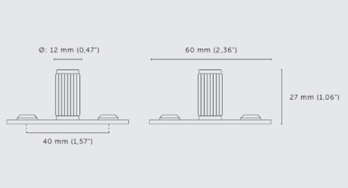 Мебельная ручка кнопка Buster & Punch GFK-02318 латунь