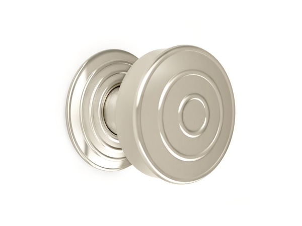 Дверная ручка-кноб на розетке Croft Cirque 3006 полированный никель