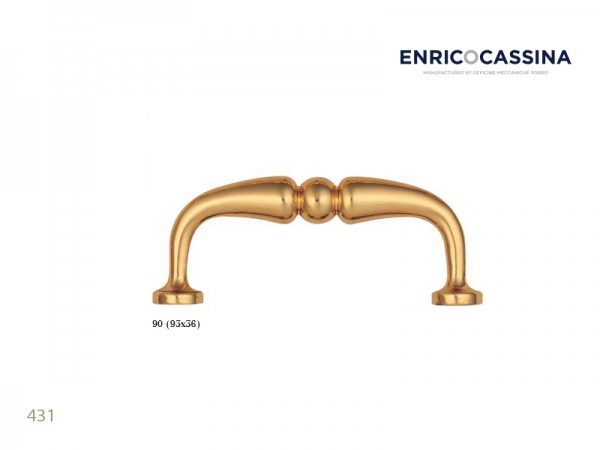 Мебельная ручка Enrico Cassina 431 полированная латунь