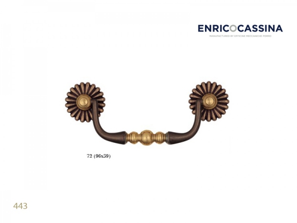 Мебельная ручка Enrico Cassina 443 матовая бронза