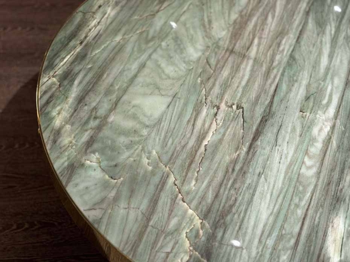 Столик журнальный Ar-Deco FG-065 круглый 1300мм полированная латунь