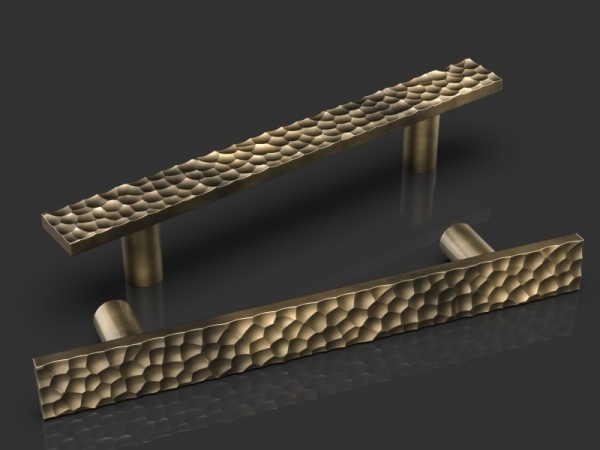 Дверная ручка-скоба Oliver Knights Benjamin античная бронза