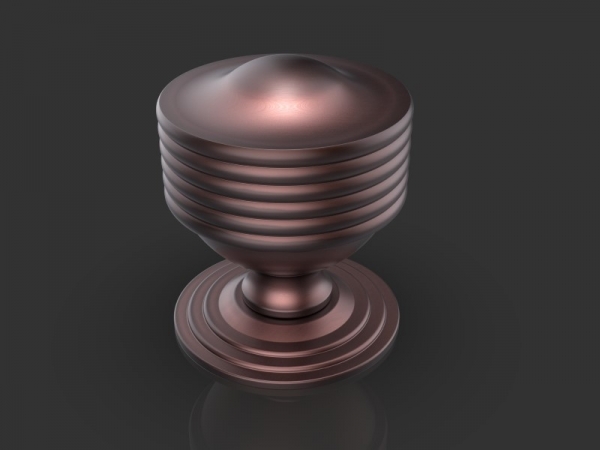 Центральная ручка-кноб Oliver Knights Brastius матовая медь