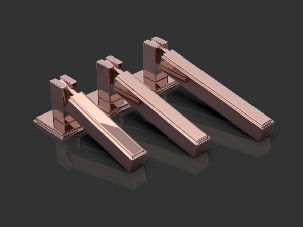 Мебельная ручка Oliver Knights Breunor CD полированная медь