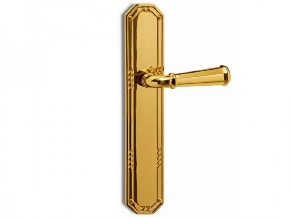 Дверная ручка на планке Salice Paolo CARRARA 3011 полированная латунь