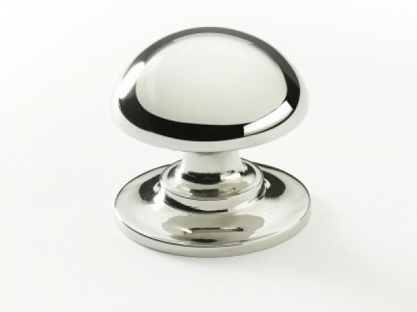 Мебельная ручка-кнопка Armac Martin Cotswold из полированного никеля