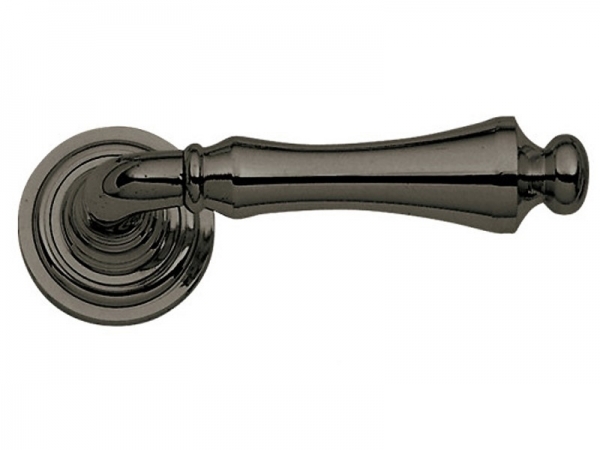 Дверная ручка на розетке Enrico Cassina DORA C16211 чернёная латунь