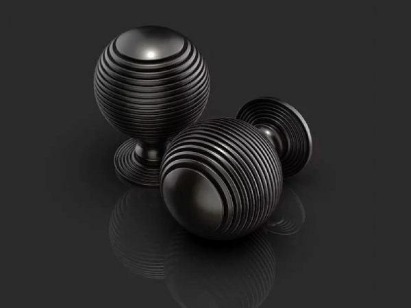 Дверная ручка-кноб Oliver Knights Dagonet черненая латунь