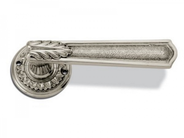 Дверная ручка на розетке Enrico Cassina ELEONORE C00711 античное серебро