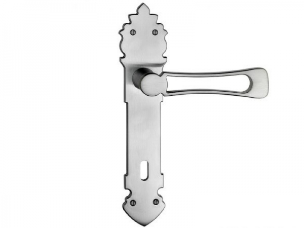 Дверная ручка на планке Enrico Cassina FILOBI C17510 матовый хром