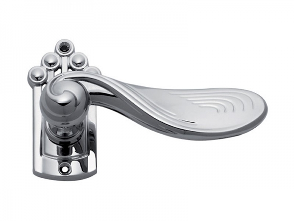 Дверная ручка на розетке Enrico Cassina FRANCA C09411 матовый хром