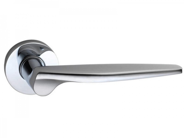 Дверная ручка на розетке Enrico Cassina GAE C06811 полированный хром