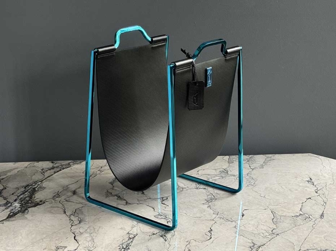 Подставка под сумки FG-179 синий полированный никель