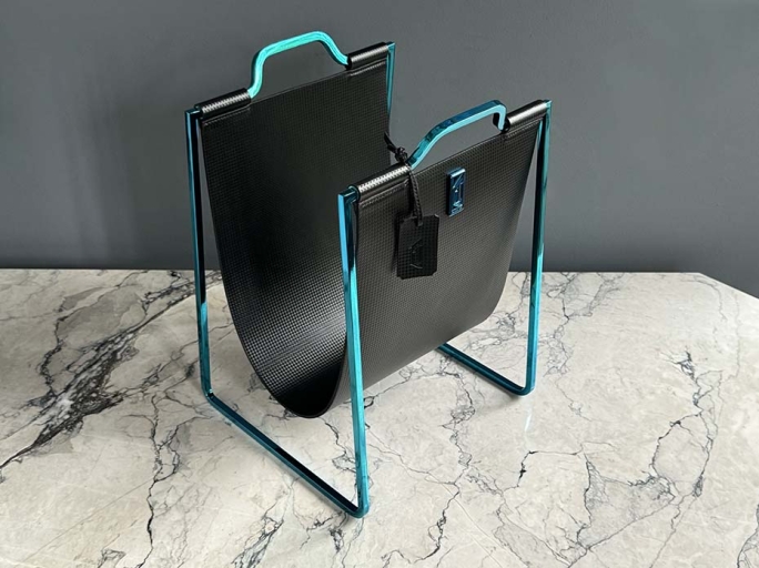 Подставка под сумки FG-179 синий полированный никель