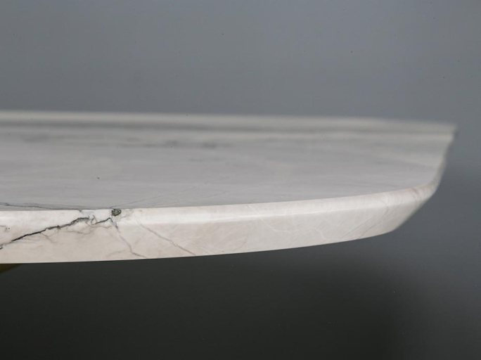 Стол обеденный овальный лодка Ar-Deco Furnitek FG-026 из латуни