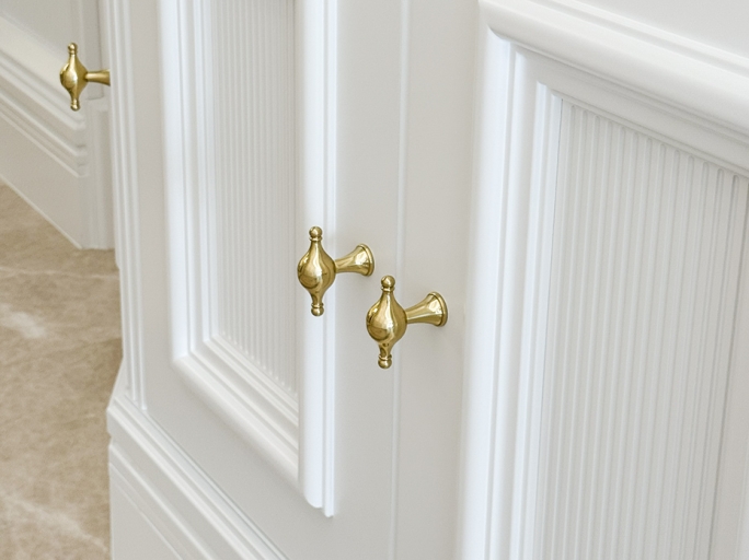 Мебельная ручка т-образная Armac Martin Belgrave 61 мм латунь полированная