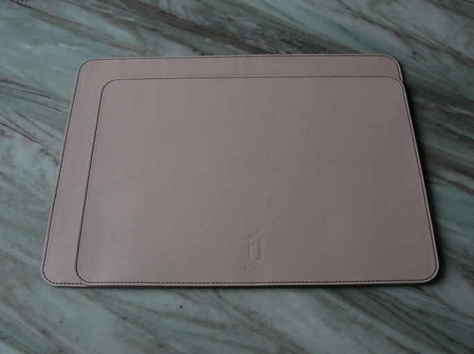 Сервировочная салфетка FURNITEK FG-03007 на стол из натуральной кожи и замши прямоугольная 450х330мм