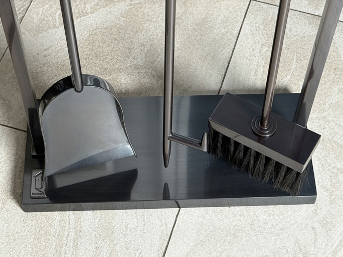 Каминный набор FURNITEK FG-05025 чернёная полированная латунь