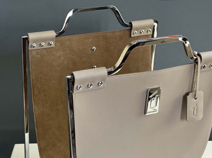 Подставка под сумки большая FG-177 полированный никель