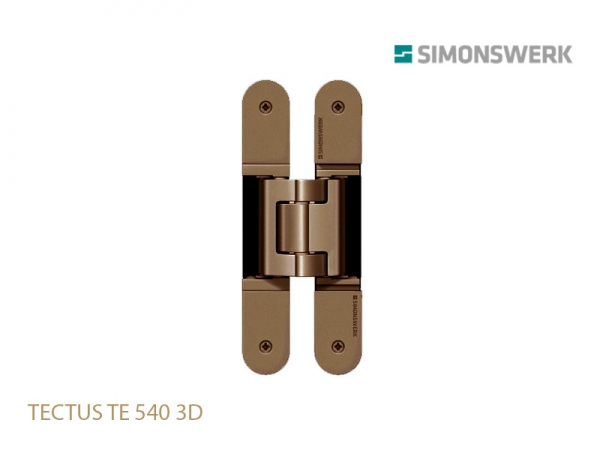 Петля скрытая SIMONSWERK TECTUS TE 540 3D до 120 кг матовая бронза