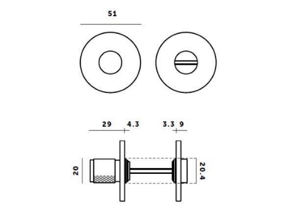 Сантехническая накладка Buster & Punch UK-TT-38-SM бронза матовая 