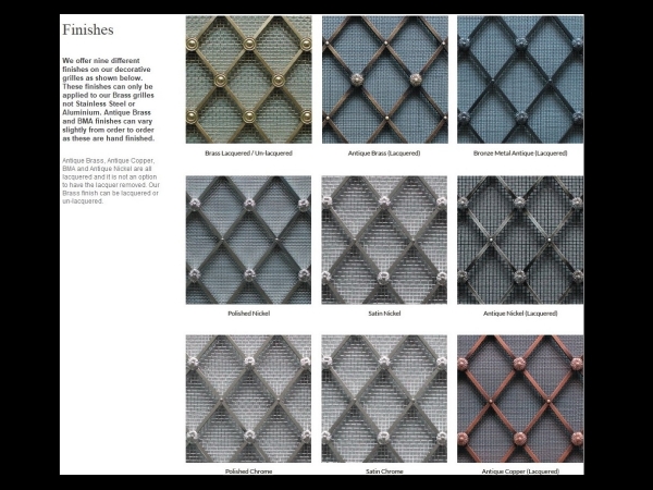 Английская решетка Armac Martin g206.30.pb латунь