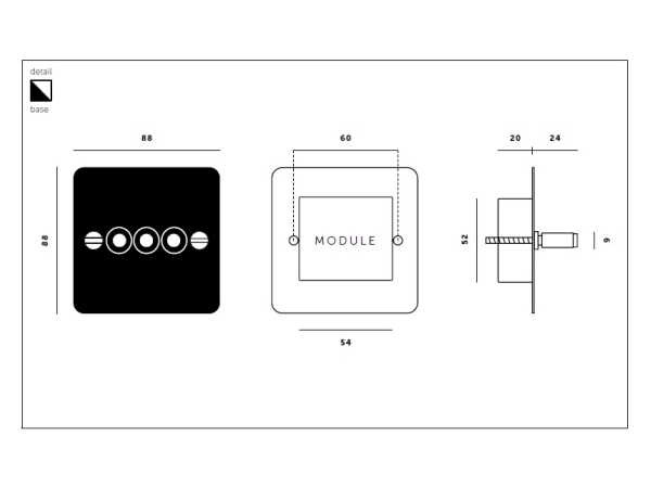 Выключатель тумблерный Buster & Punch тройной UK-TO-CO-3G-WH-BR