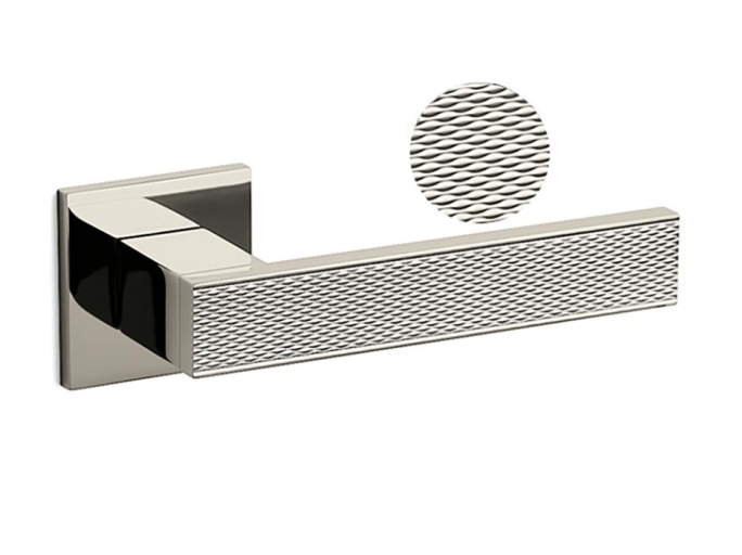 Дверная ручка на круглой розетке Olivari Diana Barley NL полированный никель