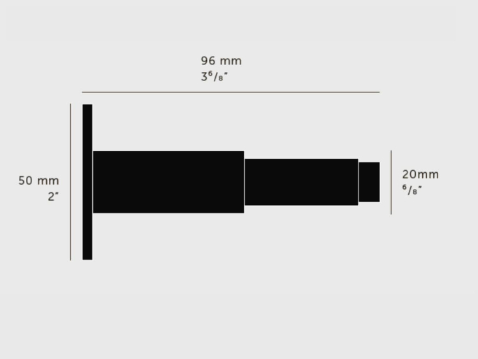 Ограничитель настенный Buster & Punch RDS-07265 хром