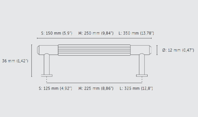 Мебельная ручка скоба Buster & Punch GPB-35289