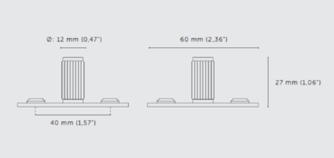 Мебельная ручка кнопка Buster & Punch GFK-07315 хром